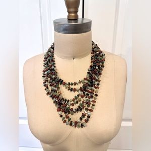 Vintage Layered Beaded Necklace